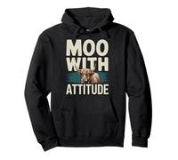 Highland Cattle Fan Adorable Shaggy Cows and Rustic Charm Pullover Hoodie