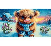 Highland-cattle Recycled Paper Jigsaw Puzzle 1000 Pieces Great Gift Idea Educational Games for The Whole for Women, Gifts for Men 38x52cm/1000pcs