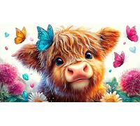 Highland-cattle Recycled Paper Jigsaw Puzzle 1000 Pieces Great Gift Idea Educational Games for The Whole for Women, Gifts for Men 70x50cm/1000pcs