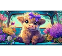 Highland-cattle Recycled Paper Jigsaw Puzzle 1000 Pieces Great Gift Idea Educational Games for The Whole for Women, Gifts for Men 38x52cm/1000pcs