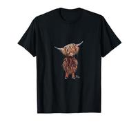HiGHLaND CoW ANiMaL PRiNT 'Wee MaC' BY SHiRLeY MacARTHuR T-Shirt