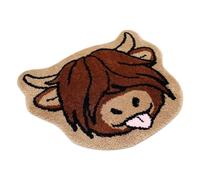 Highland Cow Bath Mat | Creative Cattle Non-Slip Door Mat | Welcome Highland Cow Rug Mat | Outdoor Entry Shoe Mats - Entryway Fun Mat, Outside Door Mats Rug For Porch, Bedroom, Inside