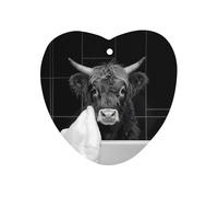 Highland Cow Bath Towel Car Air Freshener Aromatherapy Tablets Hanging Scented Cards for Rooms Bathrooms Wardrobe Love form