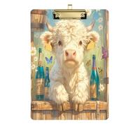 Highland Cow Blue Bottle Butterflies Vehicle Storage Box Holder Standard Football Hole Softball Coaching Size 9 x 12