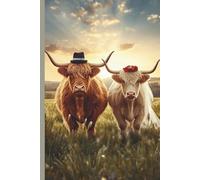 Highland Cow Bride and Groom Journal: A lined 6x9 notebook bridal shower and wedding gifts for coo lovers