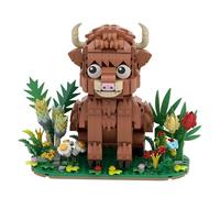 Highland Cow Building Blocks Set, MOC Farm Animal Toy Building Brick Kit, Creative Scottish Cattle Model for Adults & Teens, Great Decor Gifts for Boys & Girls-660PCS