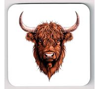 Highland Cow Coaster, Highland Cattle Coaster, V5 Image 10
