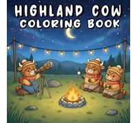 Highland Cow Coloring Book: Calming 50+ Scottish Cows Coloring Pages with Bold, Easy Designs for Teens & Adults