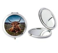 Highland Cow Compact Mirror Ideal Ladies Birthday Mothers Day Gift T31