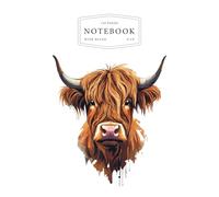 Highland Cow Composition Notebook: 6 x 9 Inches Features 120 Wide Ruled Pages Perfect For Students And Teachers To Jot Down Notes And Unleash Their Creativity Ideal For All Ages