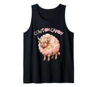 Highland Cow Cotton Candy Funny Tank Top