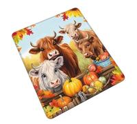 Highland Cow Cute Funny Gaming Mouse Pad, Desk Mouse Mat for Office, Gaming & Study