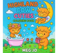 Highland Cow Cuties Coloring Book
