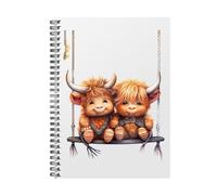 Highland Cow Design Sketch Book. Drawing Book. Large A4 Size Note Book