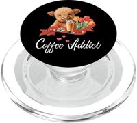 Highland Cow Drink Coffee T-Shirt PopSockets PopGrip for MagSafe