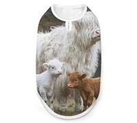 Highland Cow Family Dog Shirt for Dogs & Cats Soft Breathable Pet Vest T Shirt Lightweight Dog Tank Top 2XL