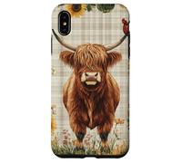 Highland Cow Farm Rustic Chic Barn Country Hen Case for iPhone XS Max