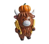 Highland Cow Figurine Statues,Highland Cattle Christmas Sculpture | Resin Sculpture Scottish Ornament Decoration for Table Centerpiece Home Shelf Festive Holiday Display