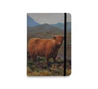 Highland Cow Flexible Pocket Notebook by Julian Friers - Memo Writing Pad - Stationery