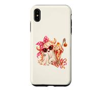 Highland Cow Ghost Halloween Sundae Retro Milkshake Diner Case for iPhone XS Max