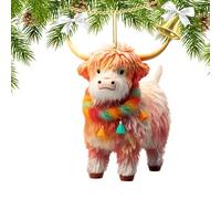 Highland Cow Gift, 12 PCS Beautiful Cows | Scottish Highland Cow | Statues For Home Decor, Ideal Ornaments Friendship Gift For Women & Men, Lovely Table Centerpiece & Living Room Accessories