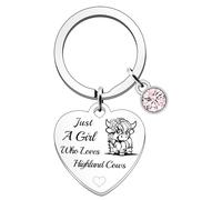 Highland Cow Gifts Keyring Keychain - Highland Cow Ornaments Highland Cow Gifts For Women Cow Gifts Teenage Girls Gifts Christmas Birthday Gifts For Teenage Girls Scottish Gifts For Women