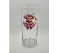 Highland Cow Glass Tumbler. Drinking Glass. Gift. CuteHighland Cow. Cow Gift