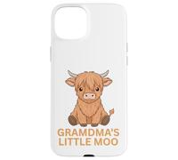Highland Cow GRANDMA'S lITTLE MOO Scottish Cowgirl Fun Case for iPhone 15 Plus