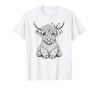 Highland Cow - Hand Drawn - Funny Highland Cow Lover T-Shirt