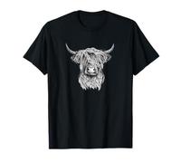 Highland Cow - Hand Drawn Illustration T-Shirt T-Shirt
