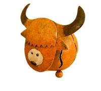 Highland Cow Hanging Metal Tea Light Candle Holders with Sturdy Hook - Outdoor/Indoor Garden Ornaments - Handmade & Hand-Painted Metal Decor - Unique Gift Idea - Ideal for Trees, Patios, Shelves