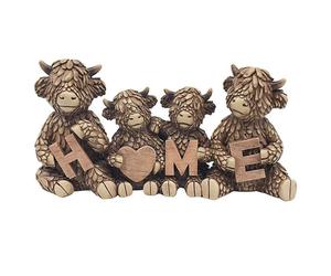 HIGHLAND COW HOME FIGURINE ORNAMENT - GREAT HOME & GIFT ITEM