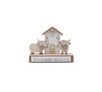 Highland Cow Home Is Where Herd Is Plaque