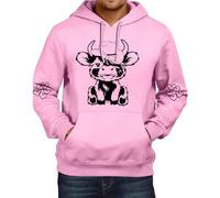 Highland Cow Hoodie - Men's Western Cow Print Sweatshirt