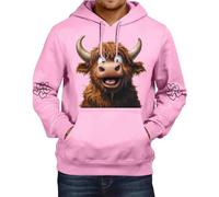 Highland Cow Hoodie - Men's Western Cow Print Sweatshirt