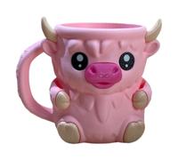 Highland Cow Ice Cream Pint Holder, Ice Cream Holder for Ben and Jerry with Handle, Ferdinand The Bull Lover Gifts, Stainless Steel