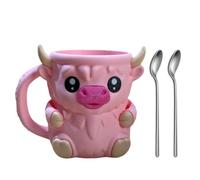 Highland Cow Ice Cream Pint Holder, Ice Cream Holder for Ben and Jerry with Handle, Ferdinand The Bull Lover Gifts, Stainless Steel