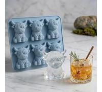 Highland Cow Ice Cube Tray, Funny Whiskey Ice Mold for Men, Unique Gift for Dad, Him, Husband, Boyfriend, Cute Cow Ice Mold for Bourbon, Cocktail, Christmas & Father’s Day Gift