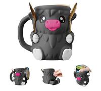 Highland Cow Ice Pint Holder 3D Printed Leak Proof Beer Can Sleeve HighlandCow Ice Cream Pint Sleeves with Spoon & Handle Cute Animal Ices Creams Cooler Container Leak Proof Can Sleeve Creative Gifts