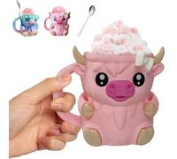 Highland Cow Ice Pint Holder-Container Leak Proof Popsicle,16 OZ Ice Cream Cups,Ice Pint Holder Compatible with Ben & Jerry’s Ice Cream,Gift for Cream Lovers