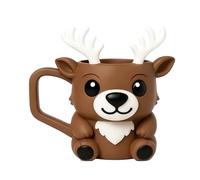 Highland Cow Ice Pint Holder, Cute Cow Ice Cream Pint Holder, with Spoon Slot, Secret Snack Drawer, Cup Holder, Cute Animal Ice Container, Leak-Proof, Cosy Beer Can Cup