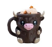 Highland Cow Ice Pint Holder, Ice Cream Pint Holder, Highland Cow Popsicle Containers with Antifreeze Handle Dessert Cup Reusable Beer Can Holders for Gathering Picnic No More Cold Hands