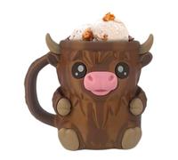 Highland Cow Ice Pint Holder, Ice Cream Pint Holder with Antifreeze Handle for Gathering Party Picnic-A