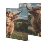 Highland Cow in The Scottish Highlands Case Compatible for IPAD 2020 （10.2in） Tablet Cases Cover Protective Auto Wake/Sleep
