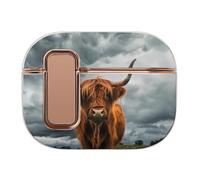 Highland Cow in The Scottish Highlands Headphone Case Compatible with Airpod Pro 2 Protective Cover Cute Hard Case