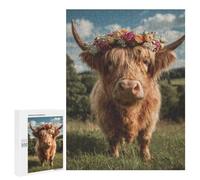 Highland Cow in The Scottish Highlands Jigsaw Puzzle for Adults Wooden Puzzles Home Decor And Gifts 1000 PCS