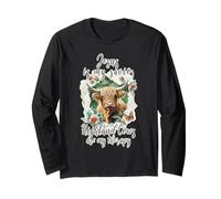Highland Cow Jesus Christian Religious Highland Cow Long Sleeve T-Shirt