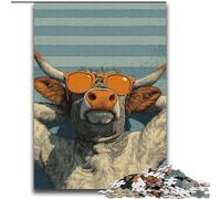Highland Cow JigsawPuzzle 2000 Pieces for Adults, Challenging Game Toys Wall Decoration Unique Birthday And Xmas Gifts (70x100cm)