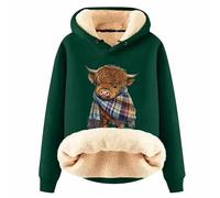 Highland Cow Jumper Highland Cow Gifts Highland Cow Just A Little Moody Cute Farm Animal Farmer Pullover Hoodie We Love Highland Cows Hoodies Cow Print Shirt Country Western Sweatshirt UK