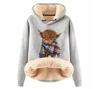 Highland Cow Jumper Highland Cow Gifts Highland Cow Just A Little Moody Cute Farm Animal Farmer Pullover Hoodie We Love Highland Cows Hoodies Cow Print Shirt Country Western Sweatshirt UK
